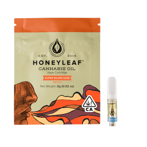 HONEY LEAF - Super Silver Haze Cannabis Oil Cartridge 0.5G