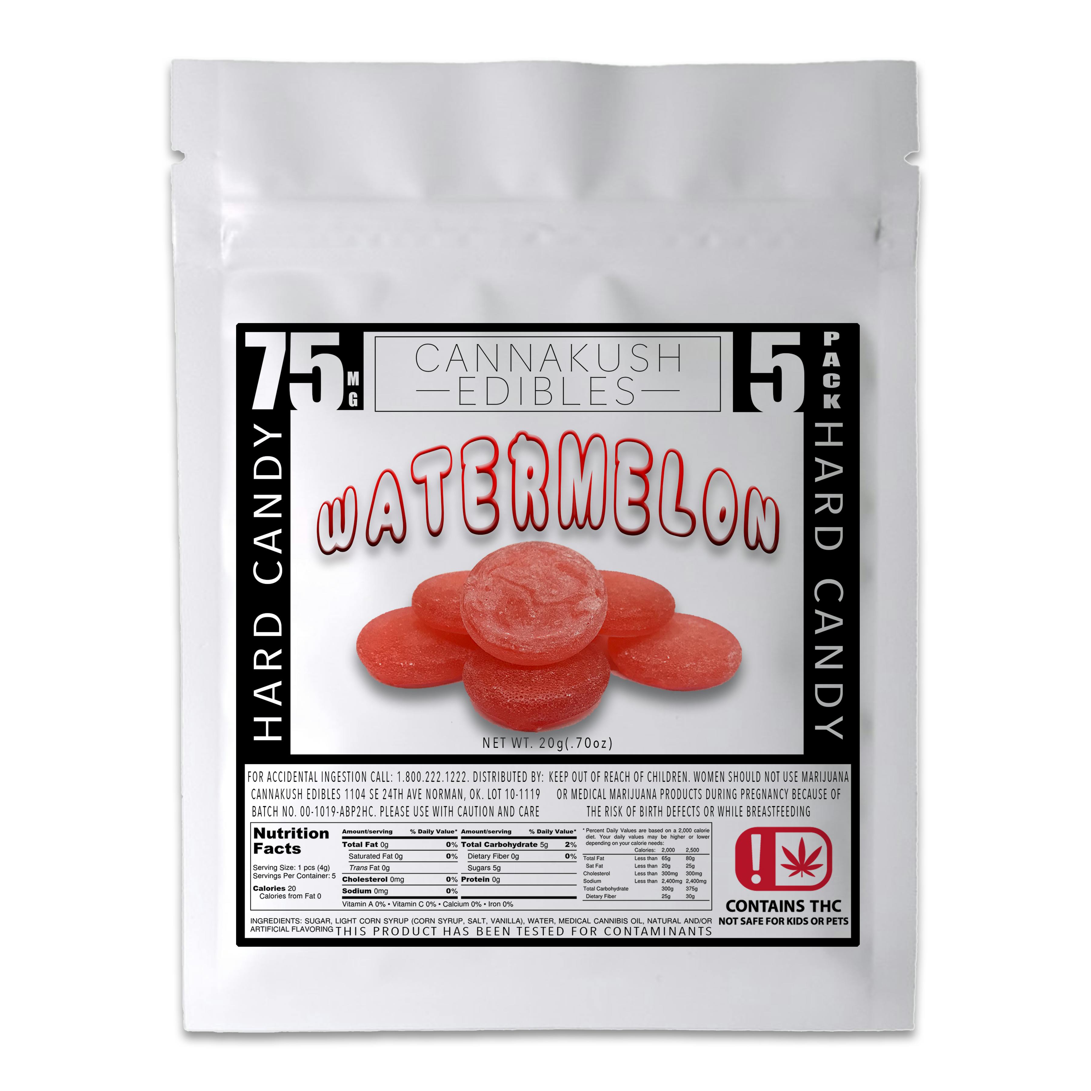 Watermelon Hard Candy - 75mg