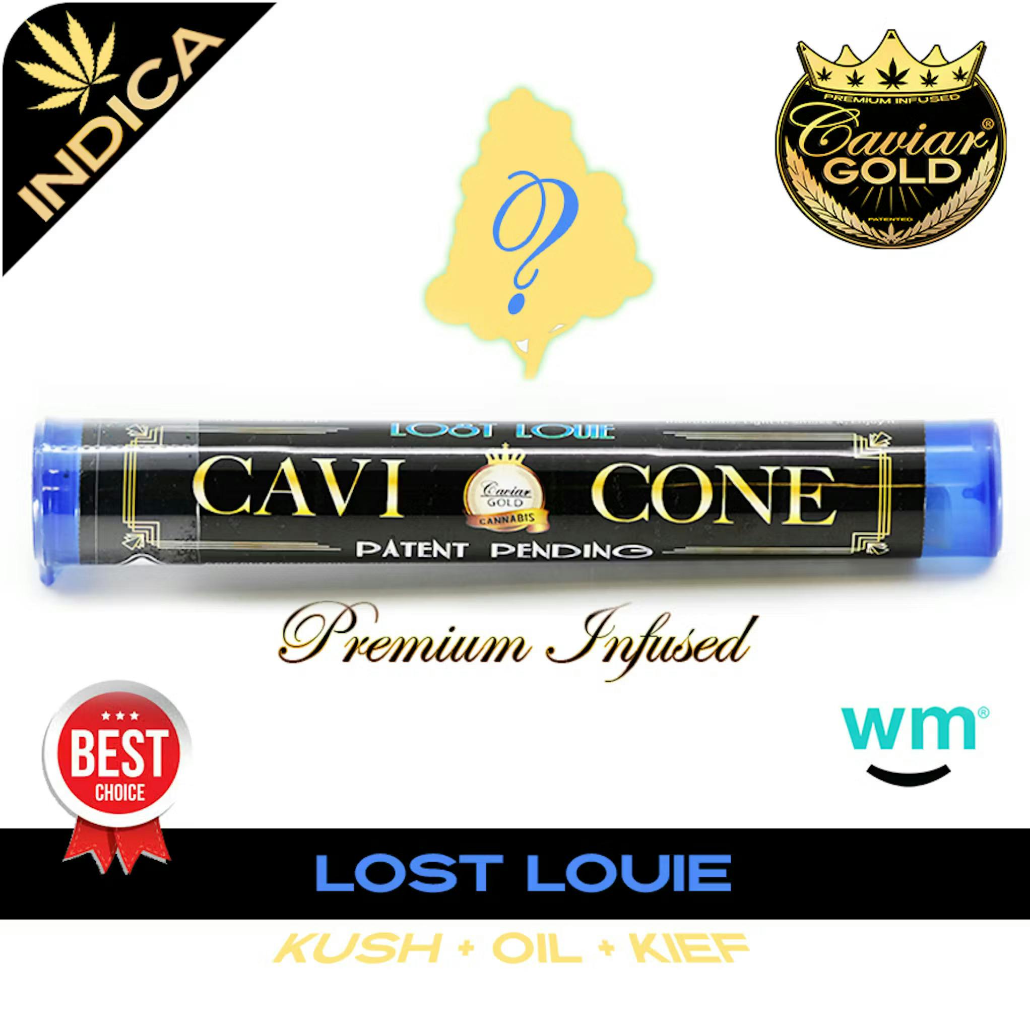 Cavi Cone | Lost Louie | Infused Pre-Roll | 1.3g