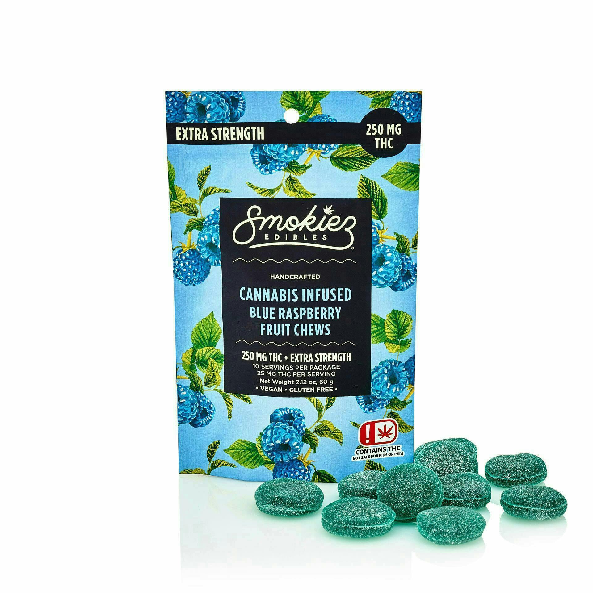 Blue Raspberry Gummies | 250mg | 10ct | 25mg/ea
