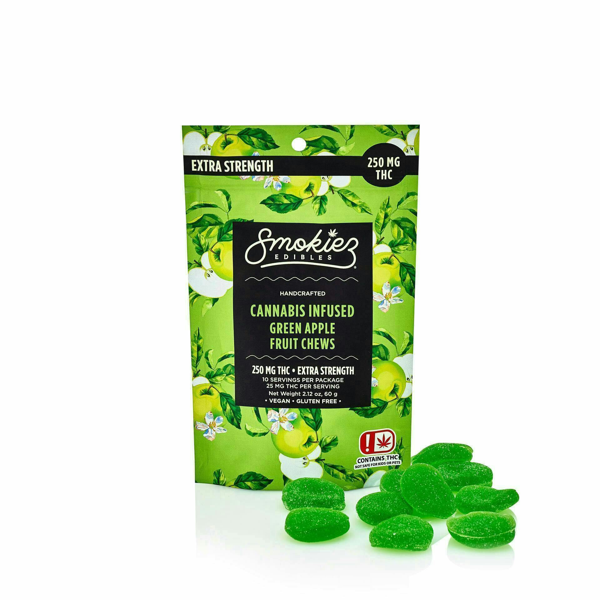 Green Apple Gummies | 250mg | 10ct | 25mg/ea