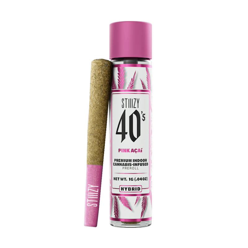 STIIIZY - PINK ACAI - 1G 40's Infused Preroll, Infused Pre-Rolls