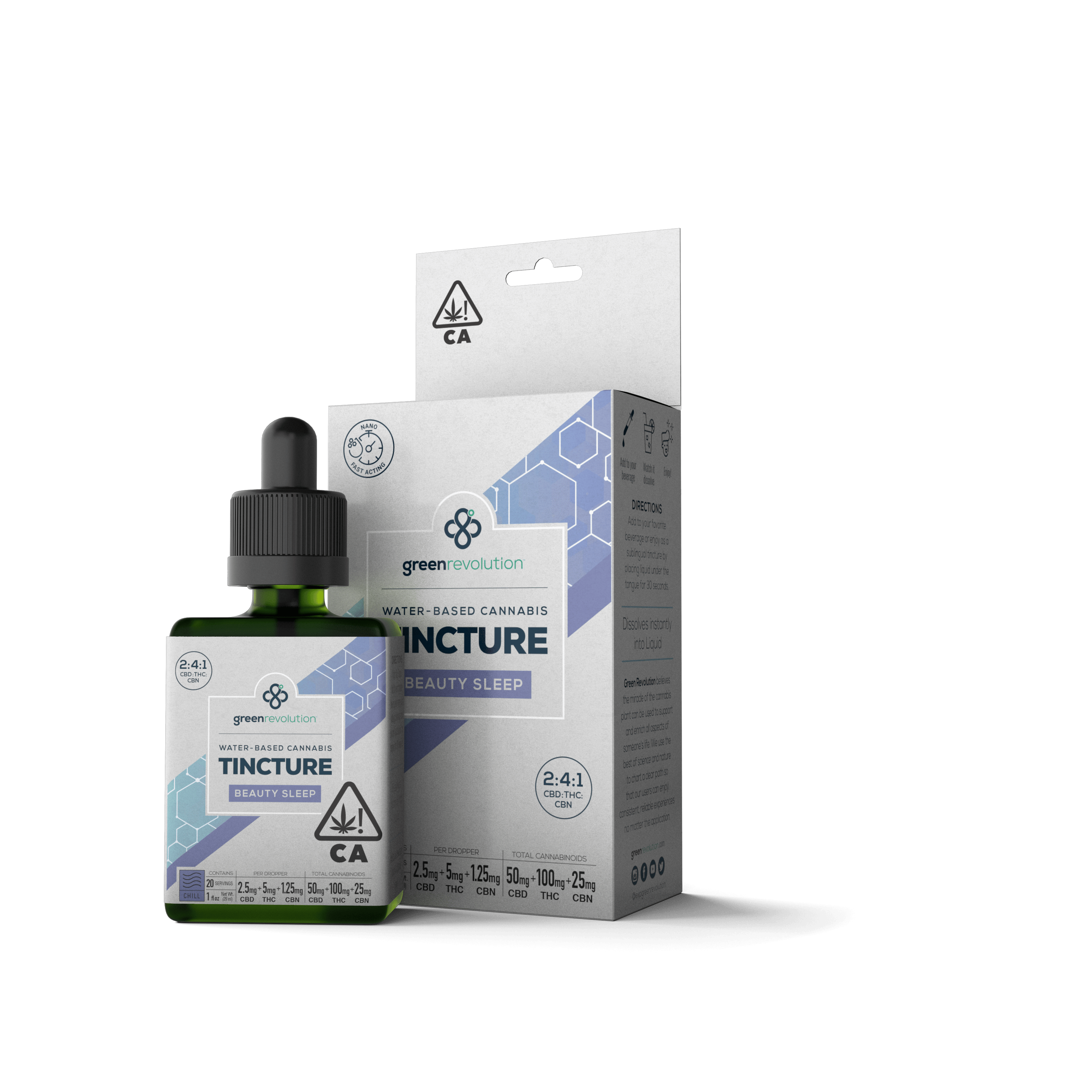 Beauty Sleep Water Tincture (4:2:1 THC:CBD:CBN)