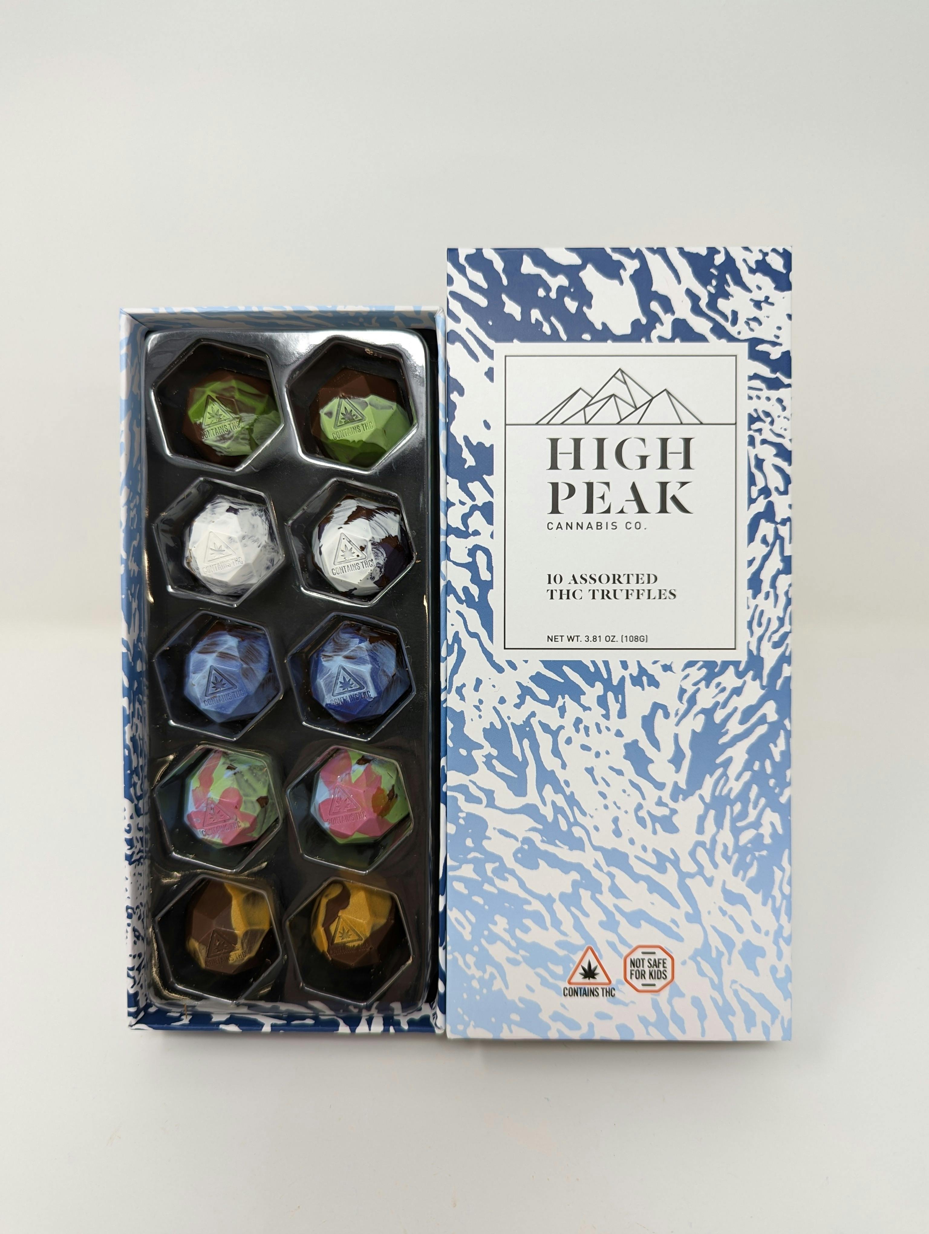 High Peak Cannabis Co. | Assorted Chocolate Truffles (10 x 30mg) by High Peak Cannabis Co.