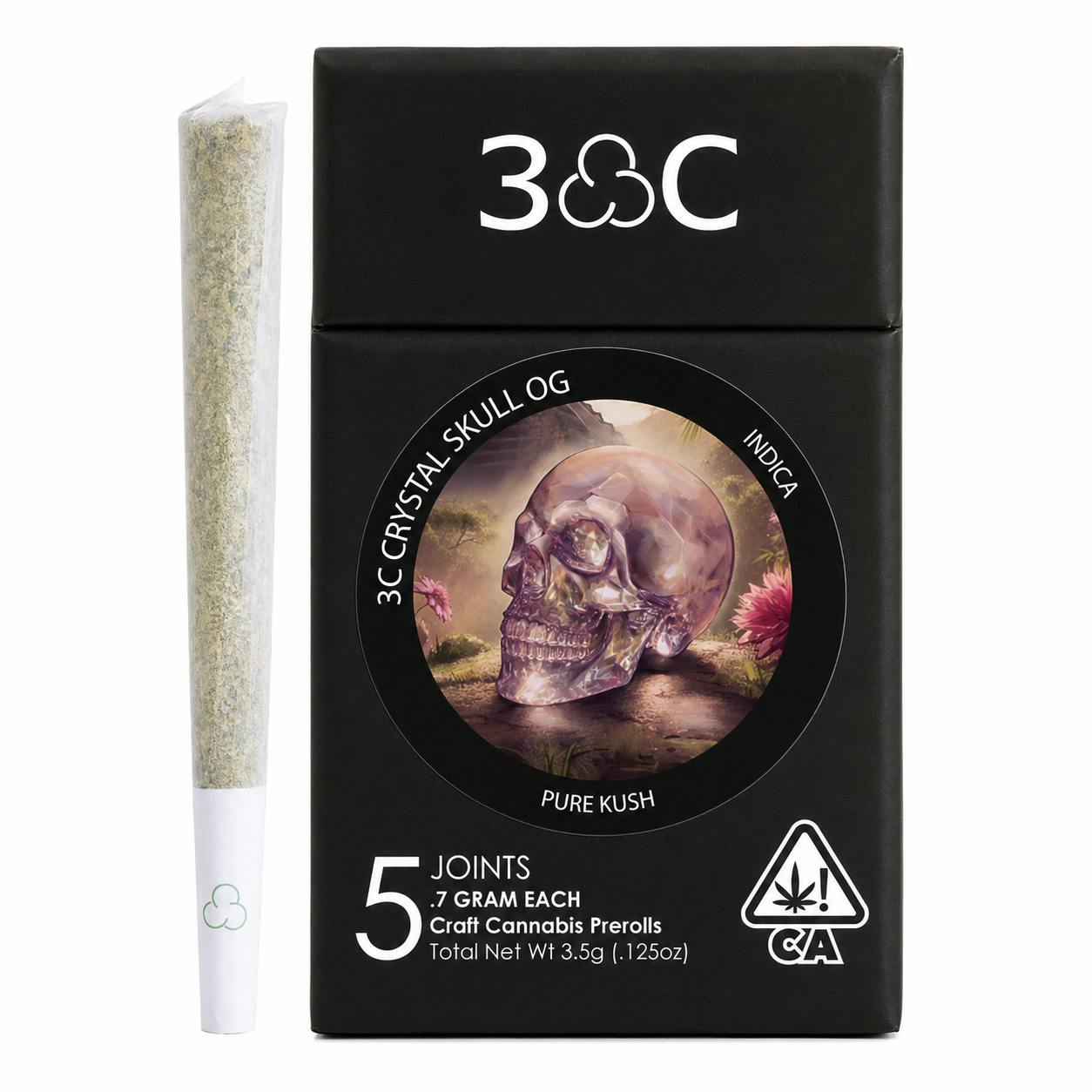 3C | Crystal Skull OG | Preroll 5 Pk - 3.5 Grams
