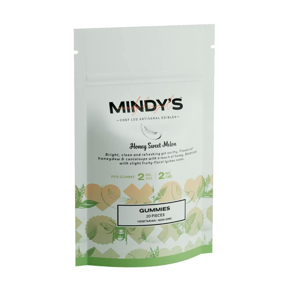 Honey Sweet Melon 1:1 Gummies | 40mg | 20ct | 2mg/ea