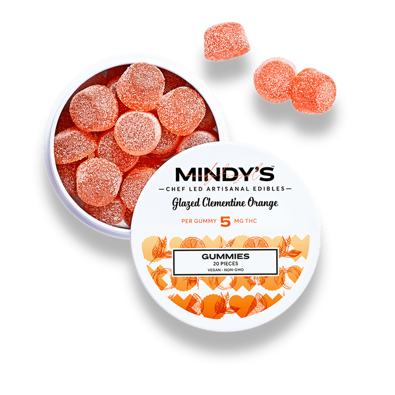 Glazed Clementine Orange Gummies | 100mg | 20ct | 5mg/ea by Mindy’s Edibles