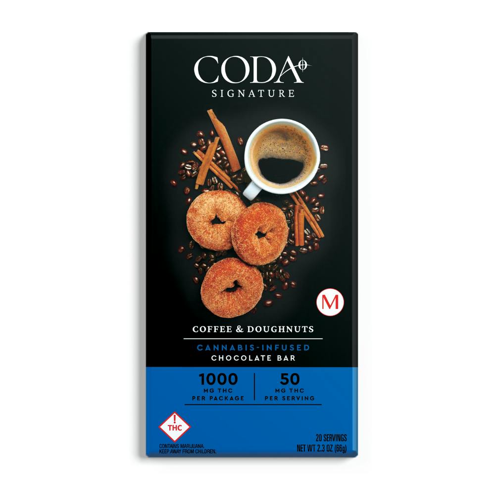 Coffee & Doughnuts Chocolate | 1000mg THC | MED by Coda Signature