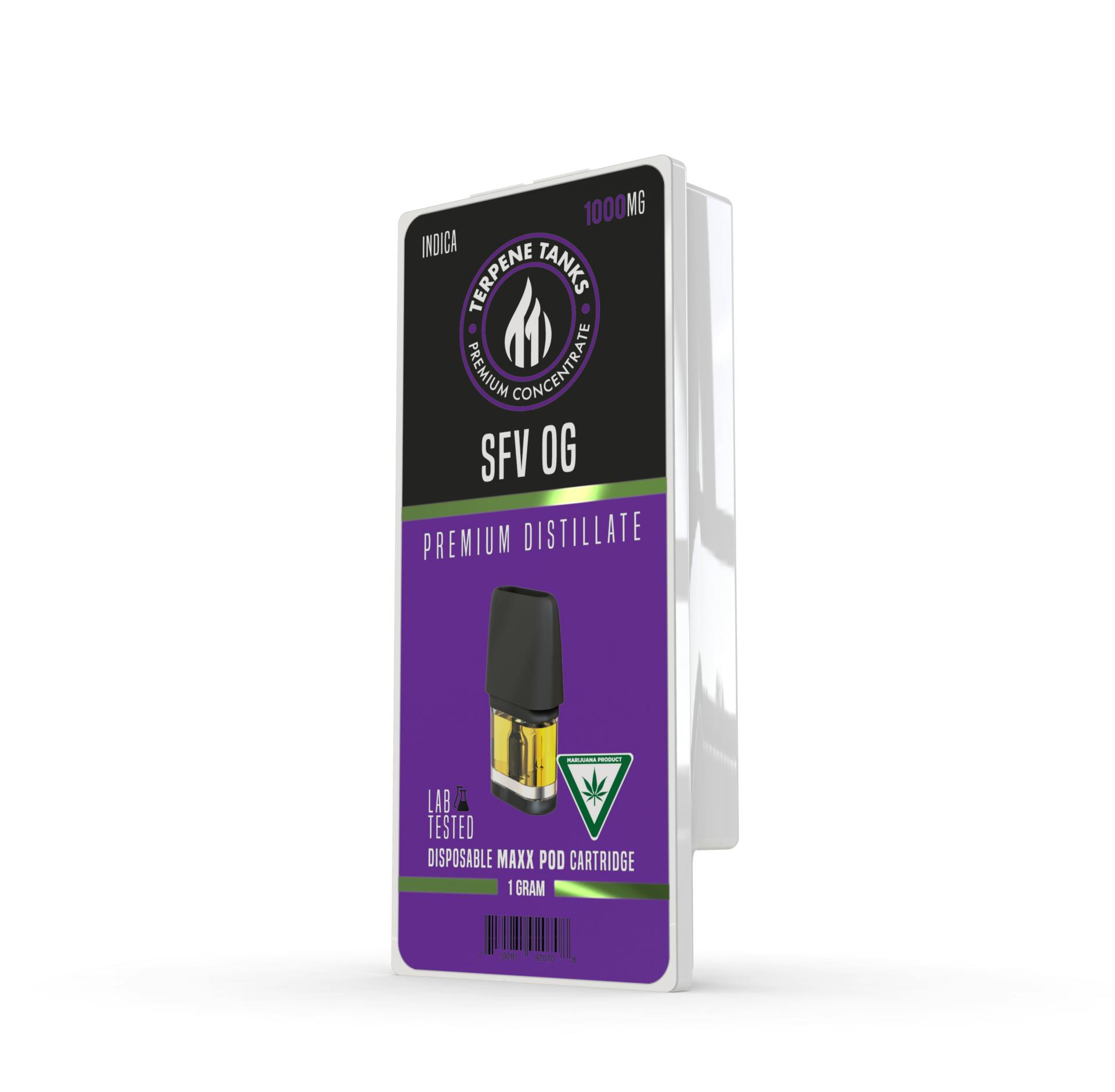 Terpene Tanks SFV OG MAXX Pod 1g - Terpene Tanks