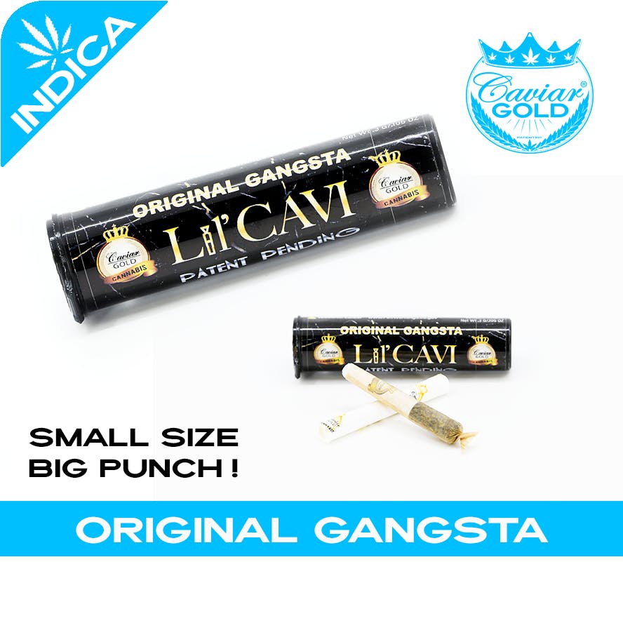 Lil Cavi | Original Gangsta | Infused Mini Pre-Roll | 0.3g by Caviar Gold