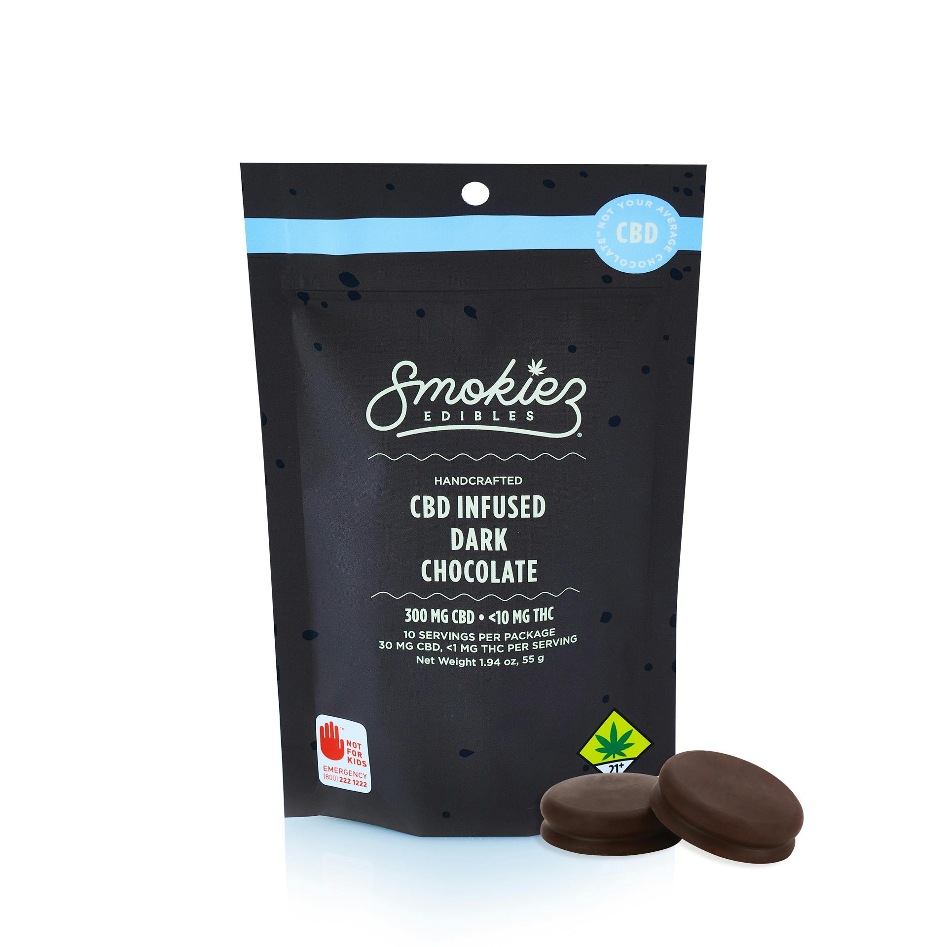 Dark Chocolate, 300 mg CBD - WA