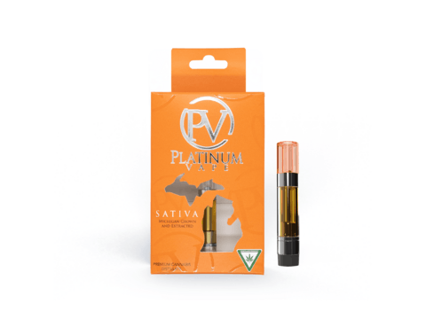 Platinum Vape Jack the Ripper (Sativa) 510 thread cartridge 1g at Nirvana Cannabis - Menominee