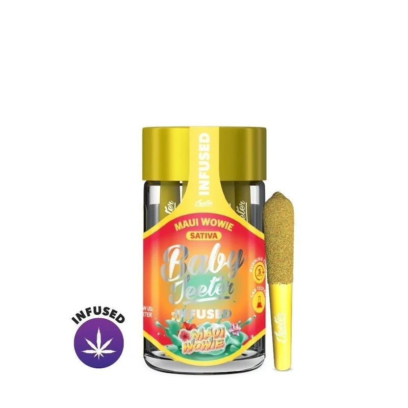 Jeeter Maui Wowie · Baby Infused Minis · 0.5g each · 5pk, Infused Pre-Rolls