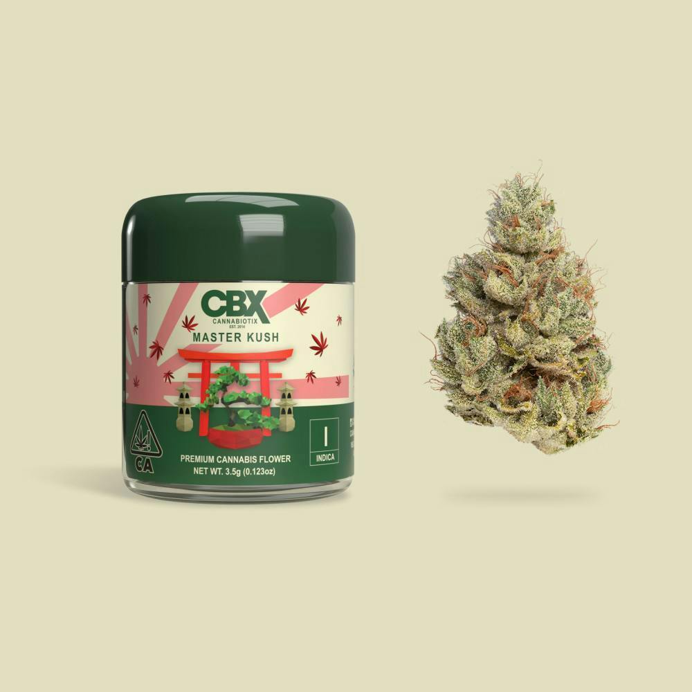 Master Kush Premium Cannabis Flower by CBX: Cannabiotix