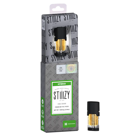STIIIZY Vape - PINEAPPLE RUNTZ - PREMIUM THC POD 1G - IL, Cartridges