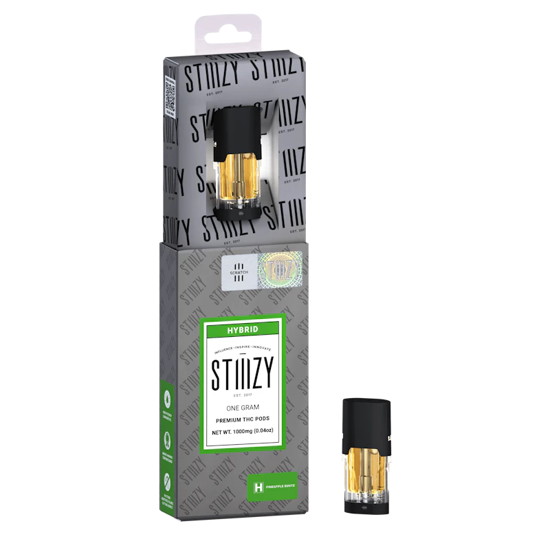 STIIIZY Vape - PINEAPPLE RUNTZ - PREMIUM THC POD 1G - IL, Cartridges