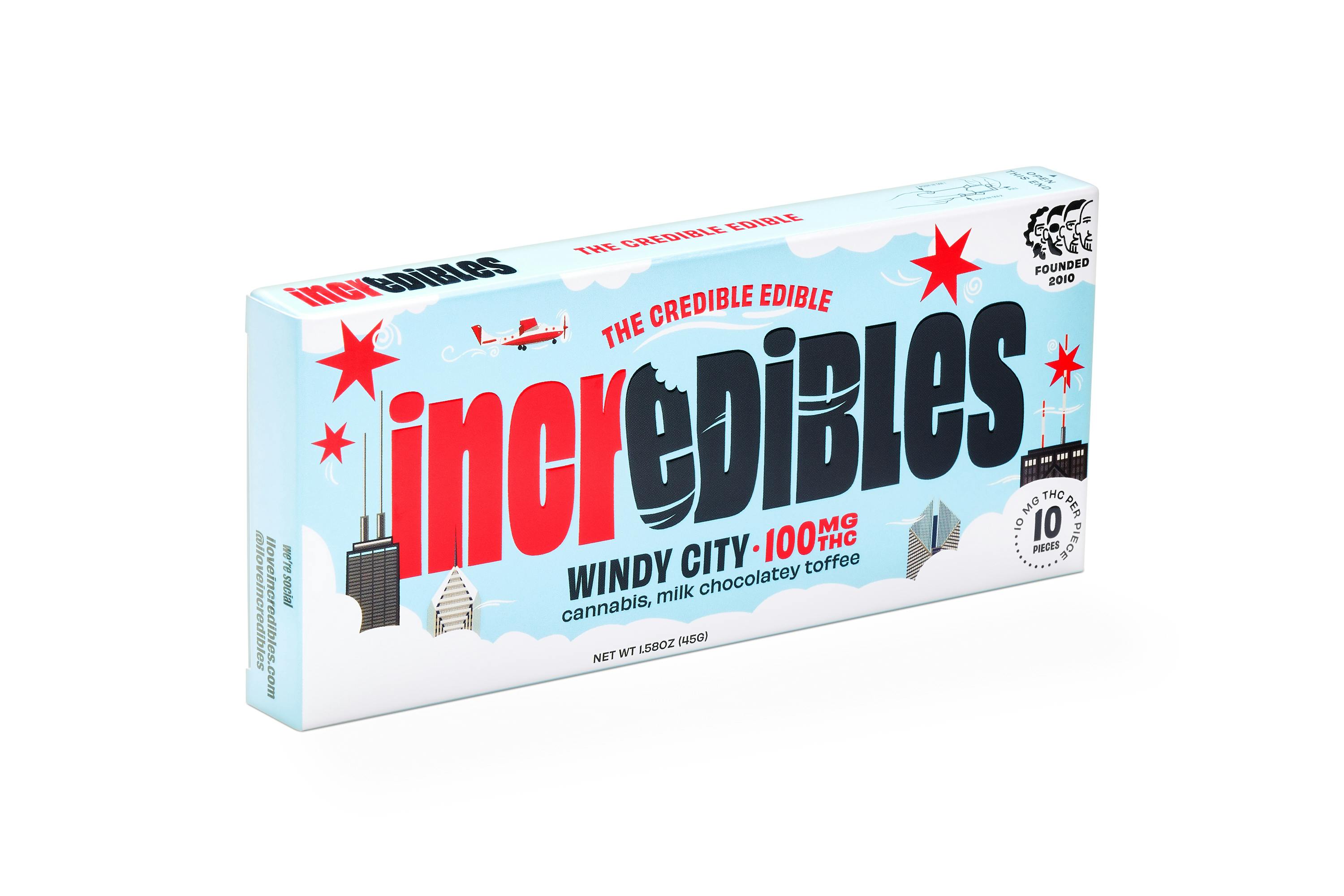 incredibles - Windy City Bar - Chocolate - 100mg at Wild Wild Weed