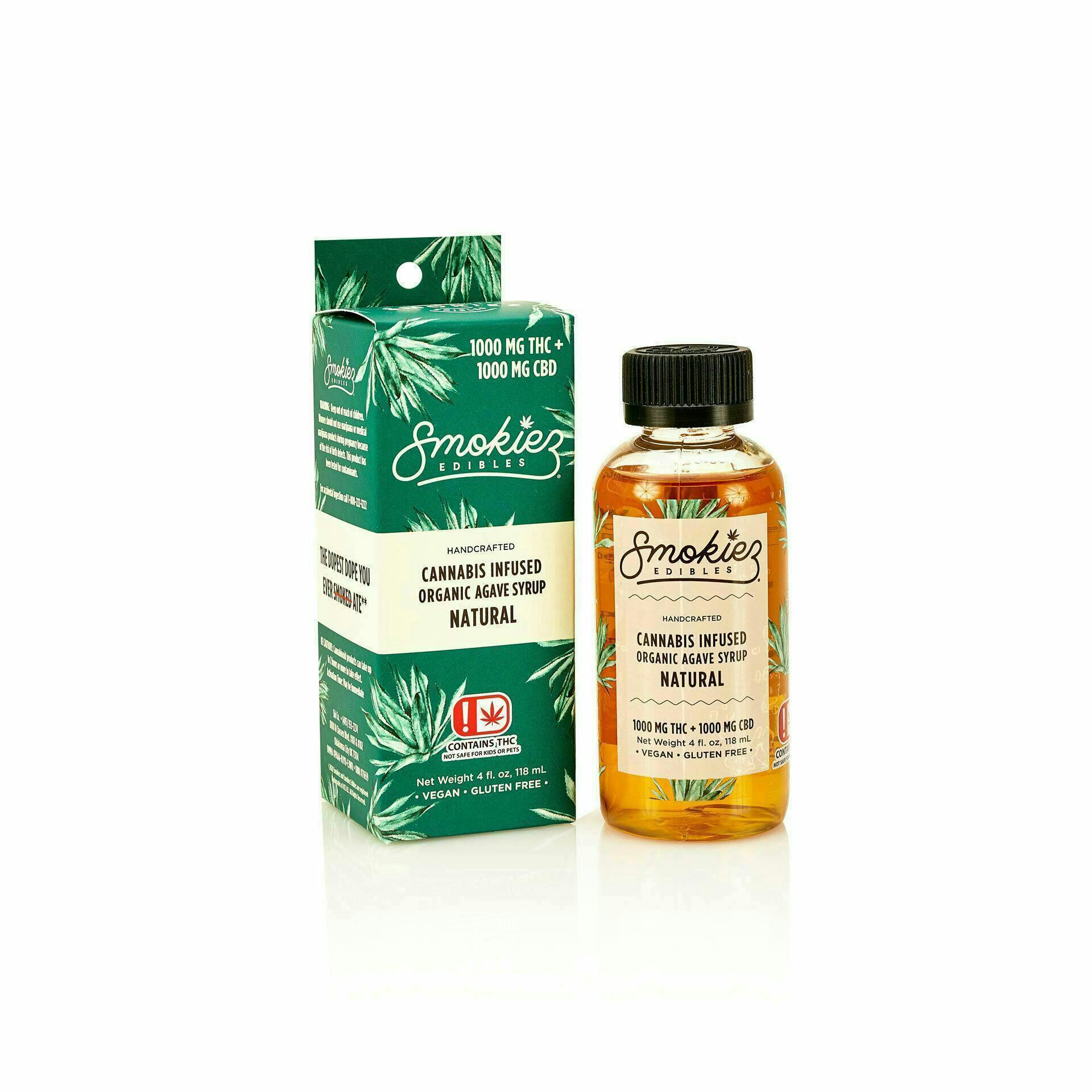 Natural Agave Syrup 1:1 THC:CBD | 1000mg