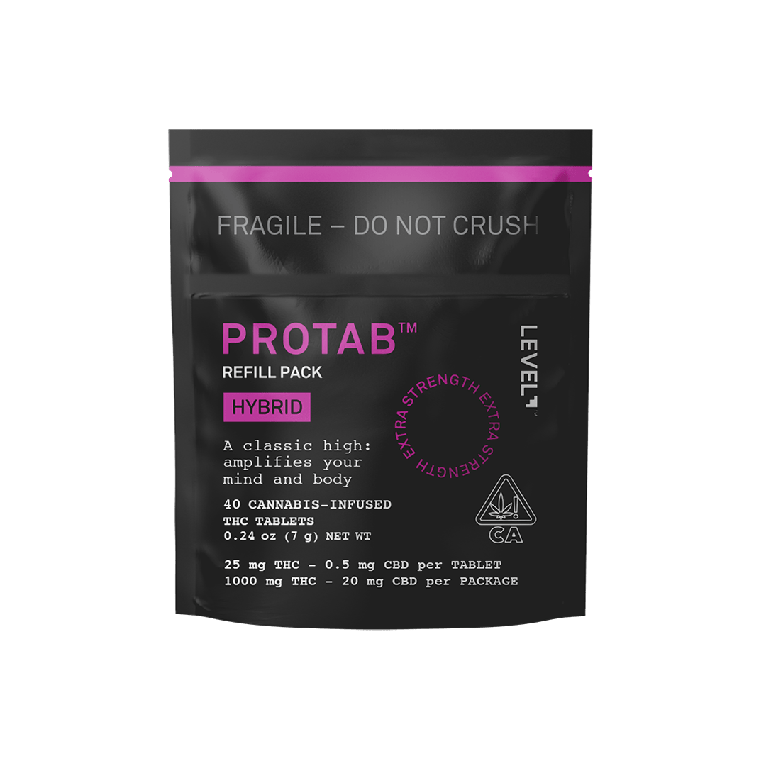 PROTAB Refill Pack | Hybrid Tablets 25:0.5 THC:CBD| 1000mg | 40ct | 25mg/ea