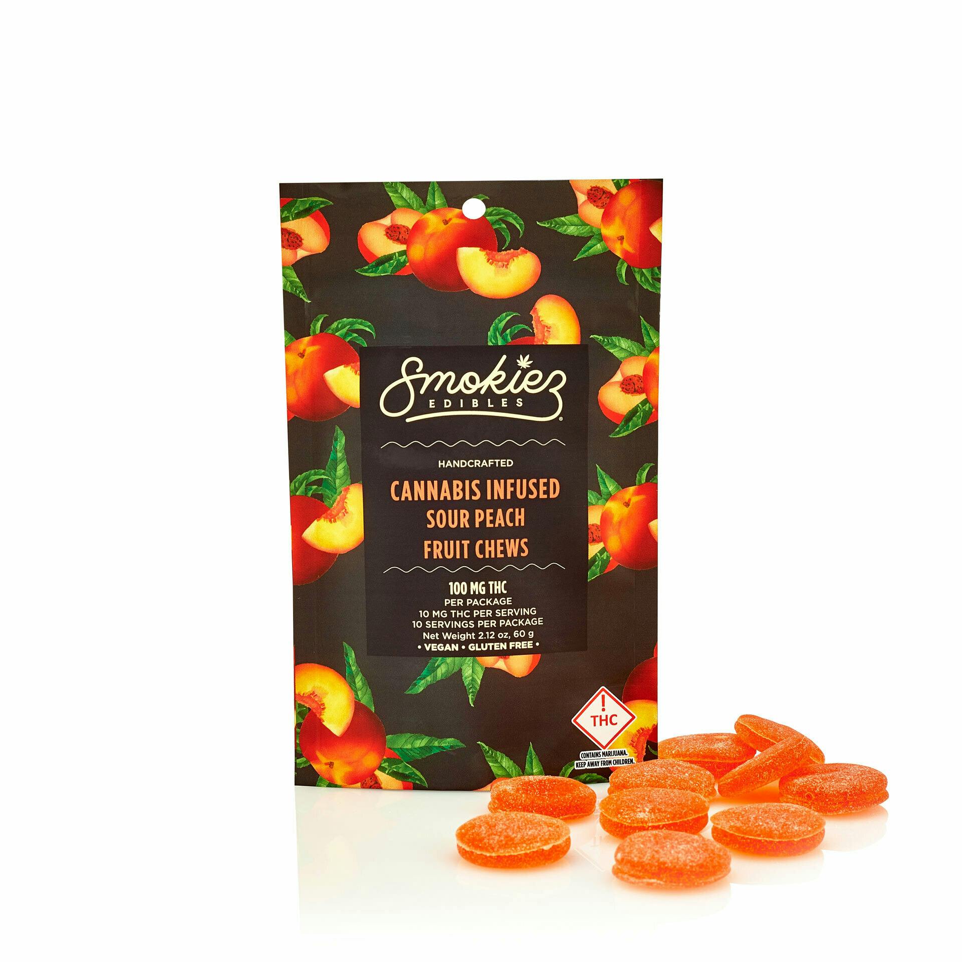 Smokiez Edibles — Sour Peach Fruit Chews, - Co