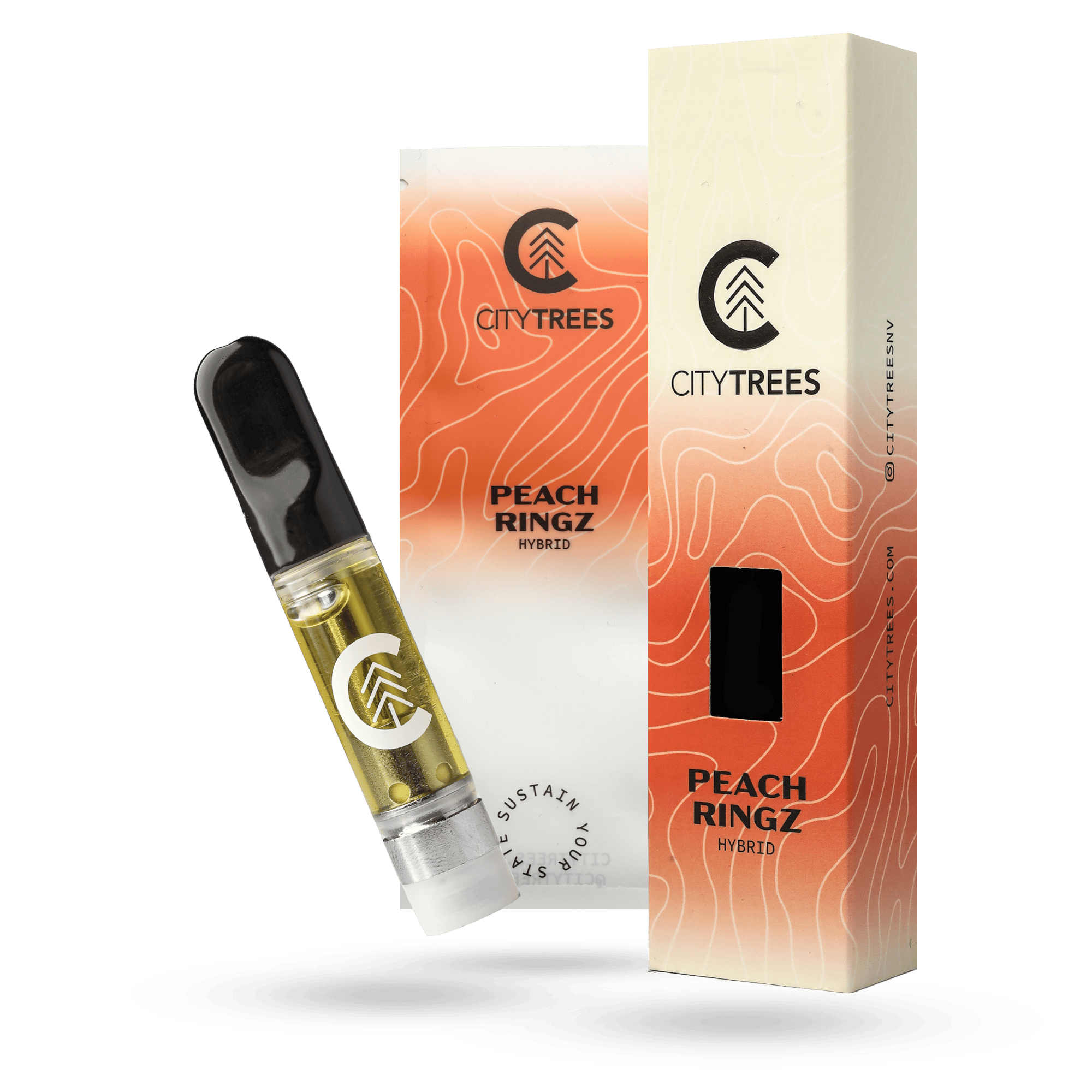 City Trees 1g Peach Ringz Cartridge at Tsaa Nesunkwa Dispensary