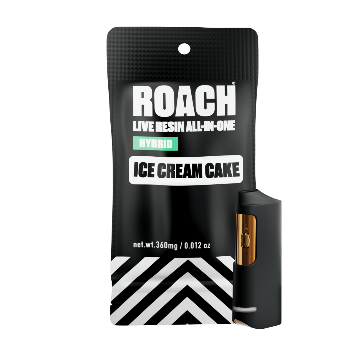 ROACH Live Resin 0.36g Vape - Ice Cream Cake - Hybrid
