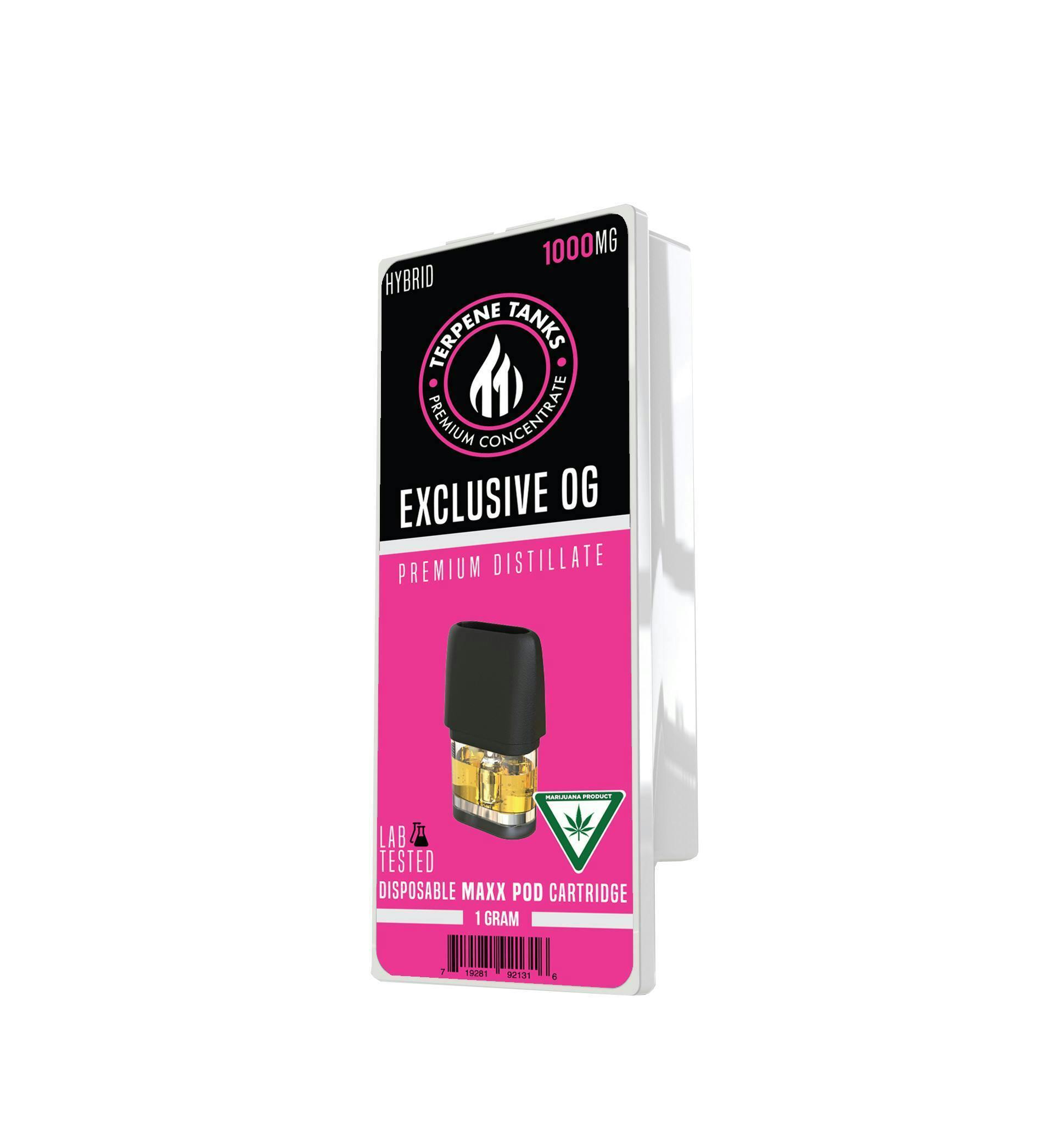 Terpene Tanks Exclusive OG MAXX Pod 1g
