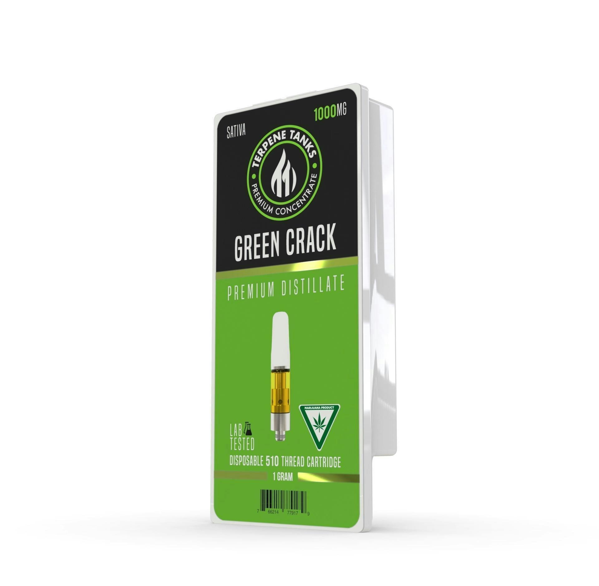 Terpene Tanks Green Crack 510 Cartridge 1g - Terpene Tanks