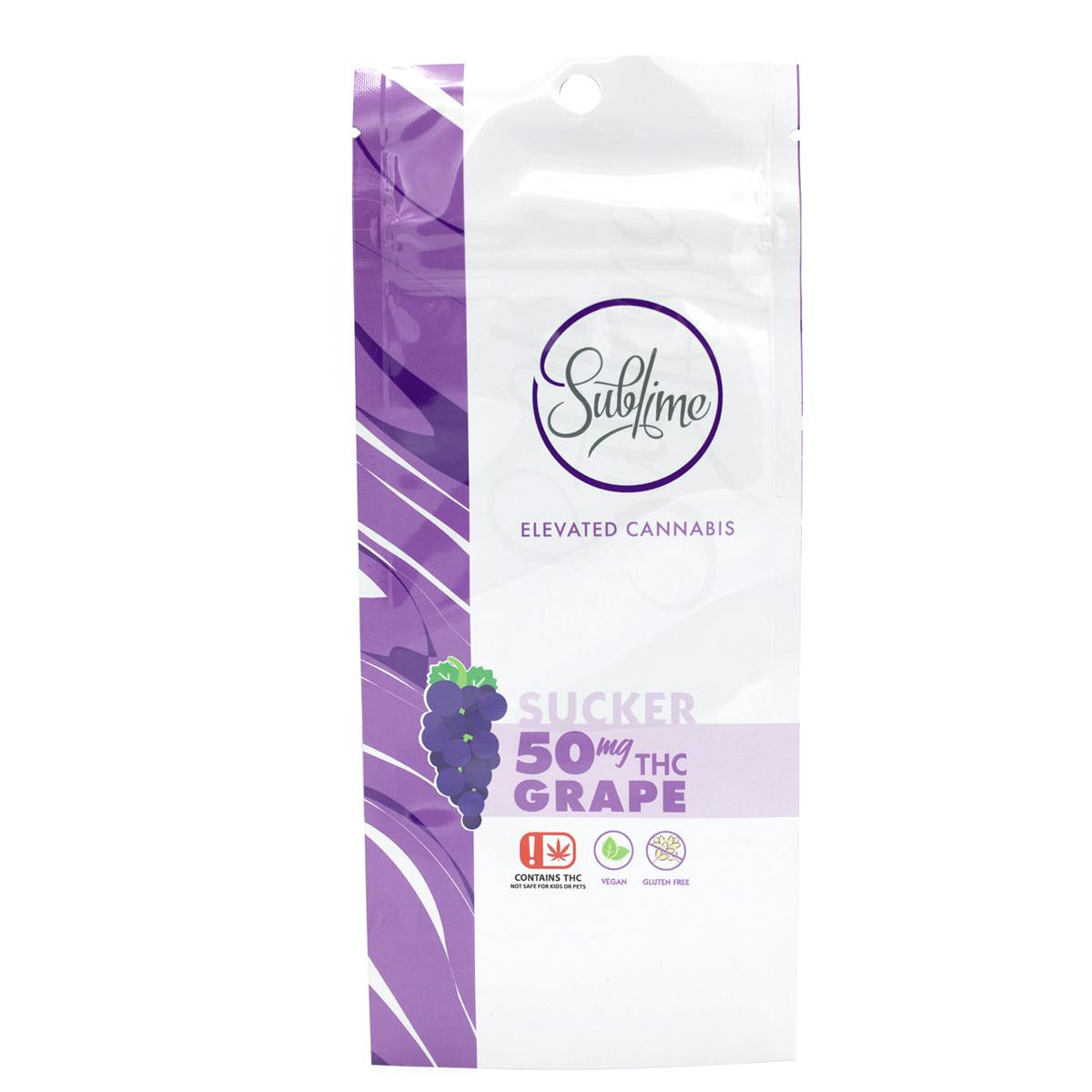 Sublime Sucker Grape (50mg THC) at Urban Wellness Cannabis Dispensary - 98th