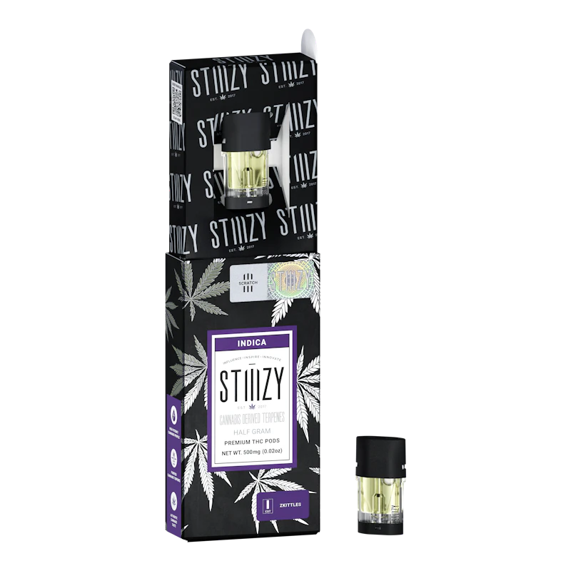STIIIZY Vape Cartridge - ZKITTLES .5G CDT Pod - STIIIZY, Cartridges
