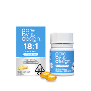 Care By Design - Care By Design | 18:1 | Full Spectrum CBD Soft Gels | 10pk