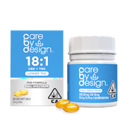 Care By Design | 18:1 Full Spectrum CBD Soft Gels | 30pk