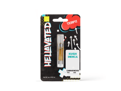Hellavated: Kush Indica Terpz Cartridge 1g