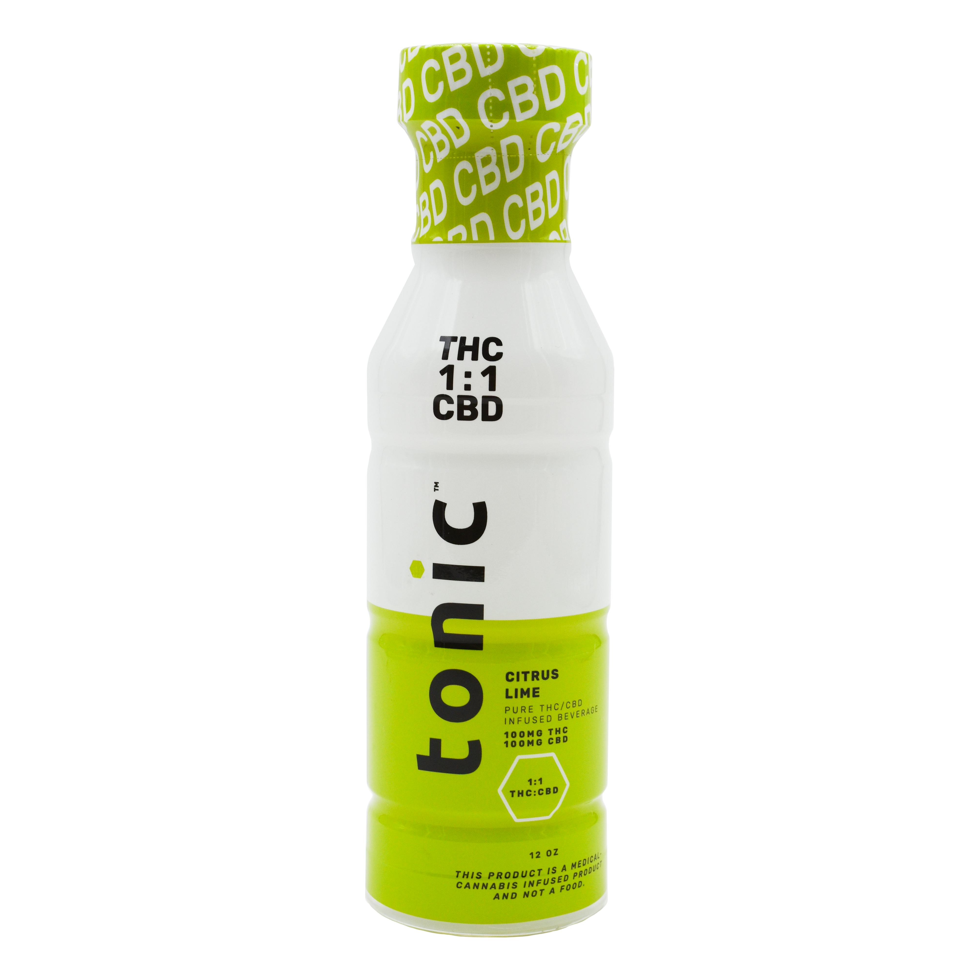 Tonic | Citrus Lime 1:1 | Non-carbonated | 100mg | 12 fl oz at The Fire Station - Houghton