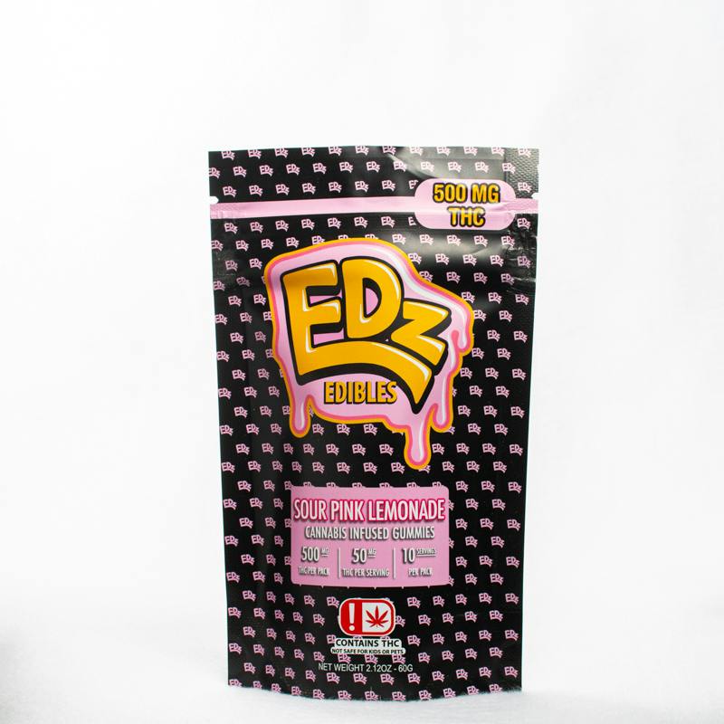 Sour Pink Lemonade Gummies - 500mg THC