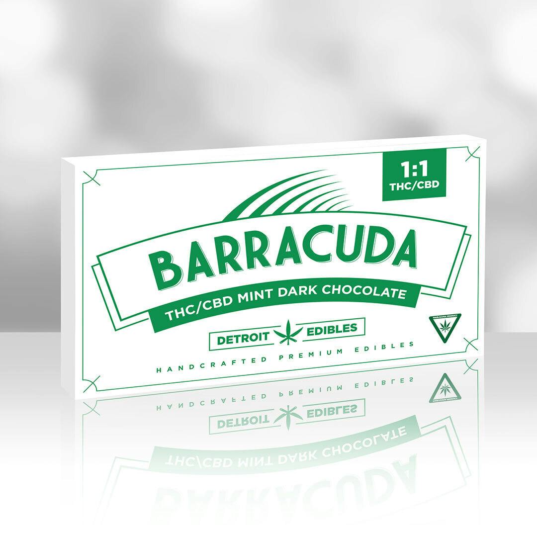 Barracuda Bar 1:1, Mint Dark Chocolate by Detroit Edibles