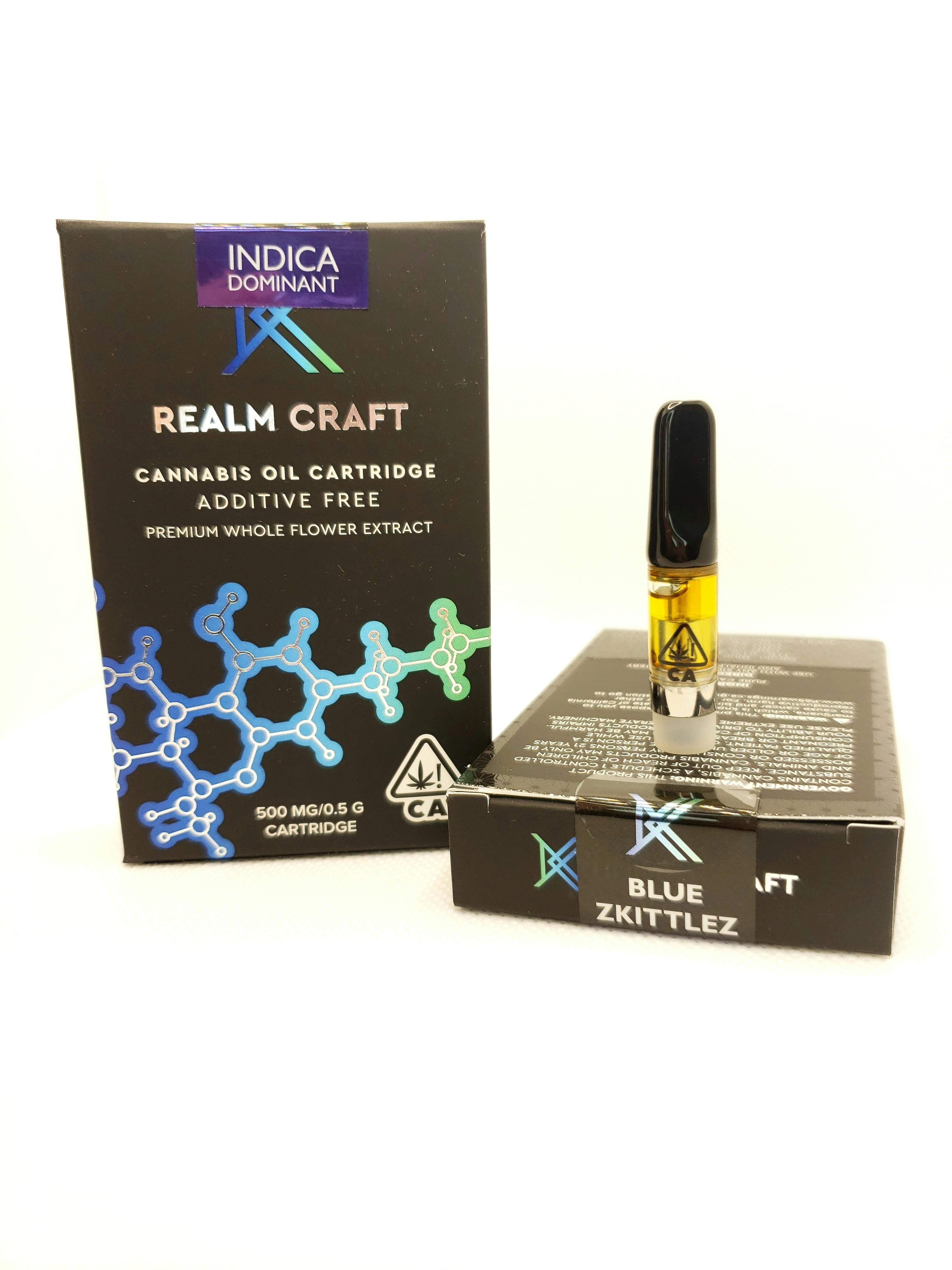 Realm Craft Cannabis Blue Zkittles Vape Cartridge | Weedmaps