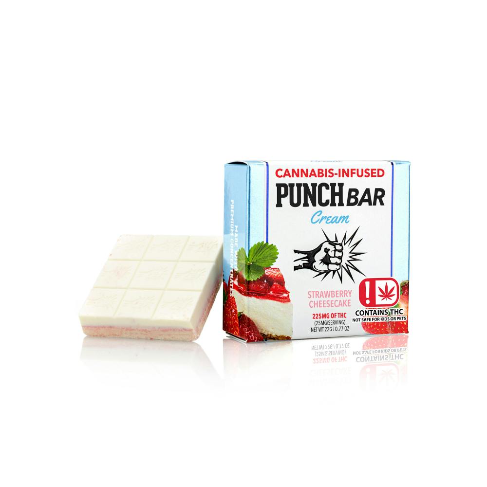 Punch | Strawberry Cheesecake White Chocolate | PunchBar | 225mg | OK