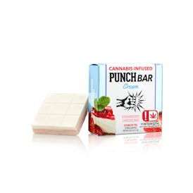 Strawberry Cheesecake White Chocolate PunchBar 225mg (OK)