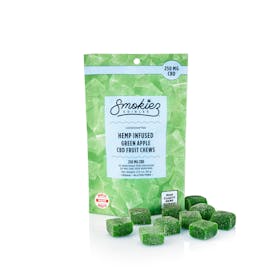 Green Apple Fruit Chews - 250 mg CBD - ME