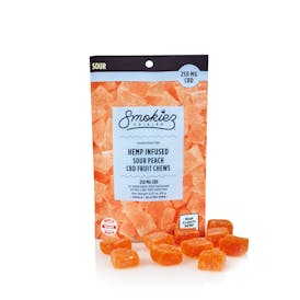 Sour Peach Fruit Chews - 250 mg CBD - ME