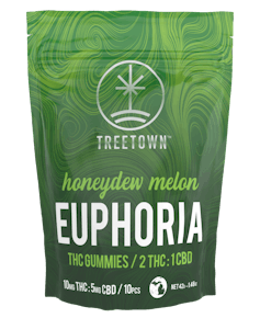 Euphoria Melon Gummies - 2 THC : 1 CBD
