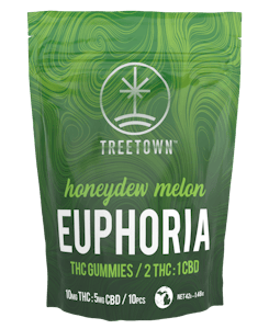 TREETOWN - Euphoria Melon Gummies - 2 THC : 1 CBD