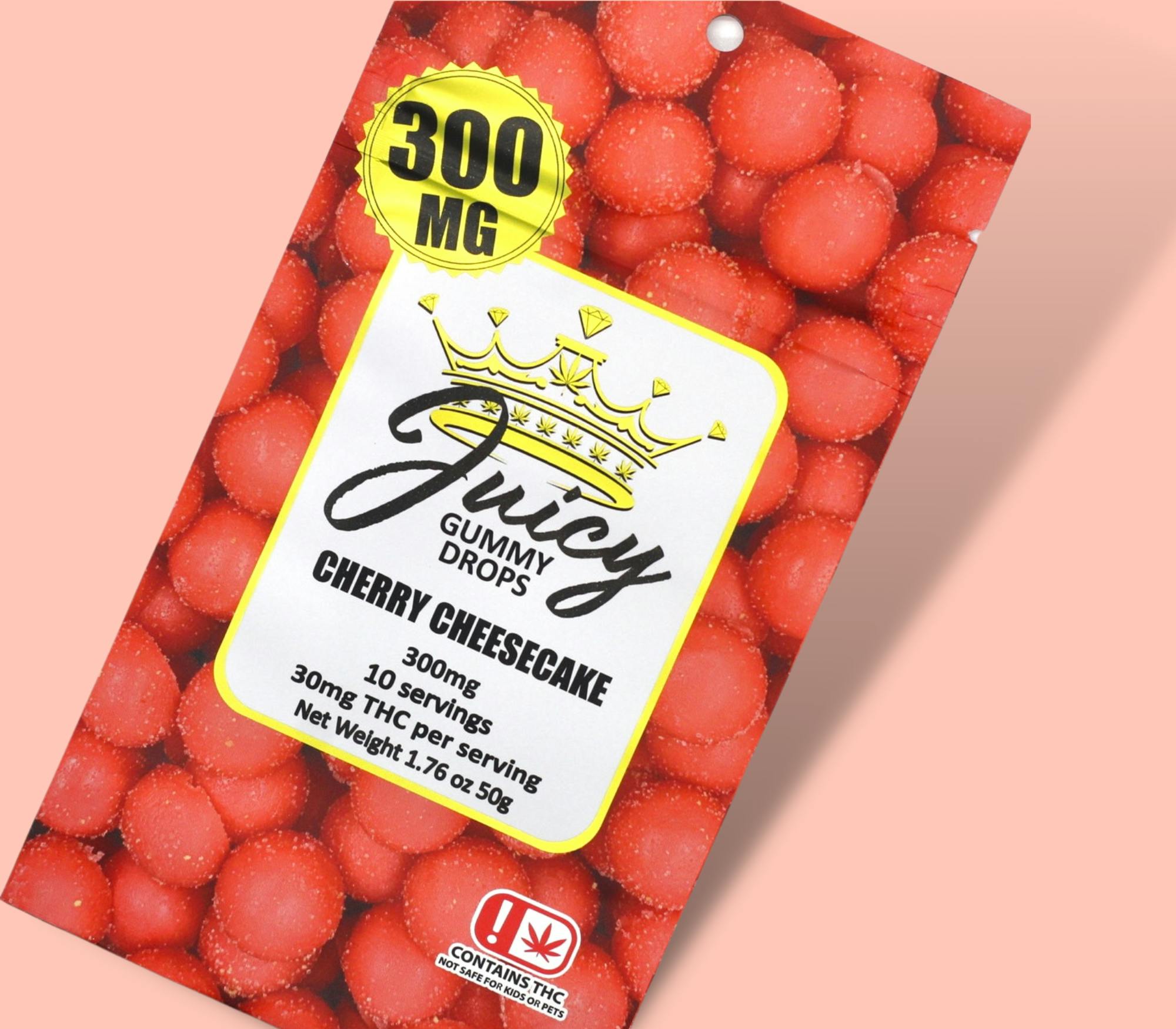その他 JUICY CHERRY Cherry Cheesecake - 300mg - Juicy Gummy Drops