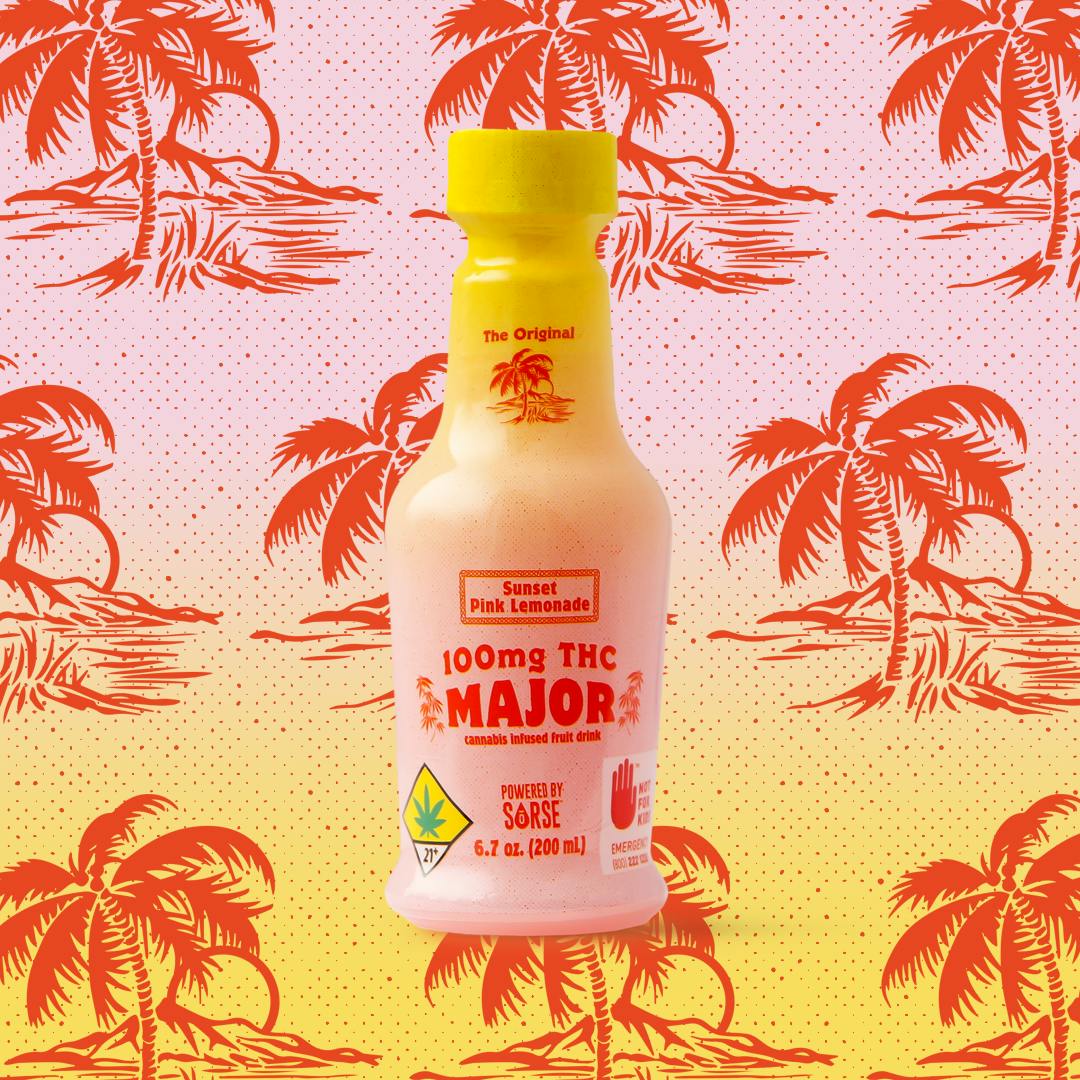 Major | Sunset Pink Lemonade | 100mg | 6.7oz