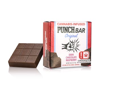 Punch Edibles & Extracts - Punch | Solventless Dark Chocolate With Raspberry | 100mg