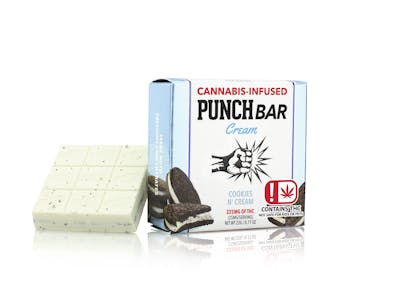Punch Edibles & Extracts - Punch | Cookies n Cream Chocolate Bar | 100mg