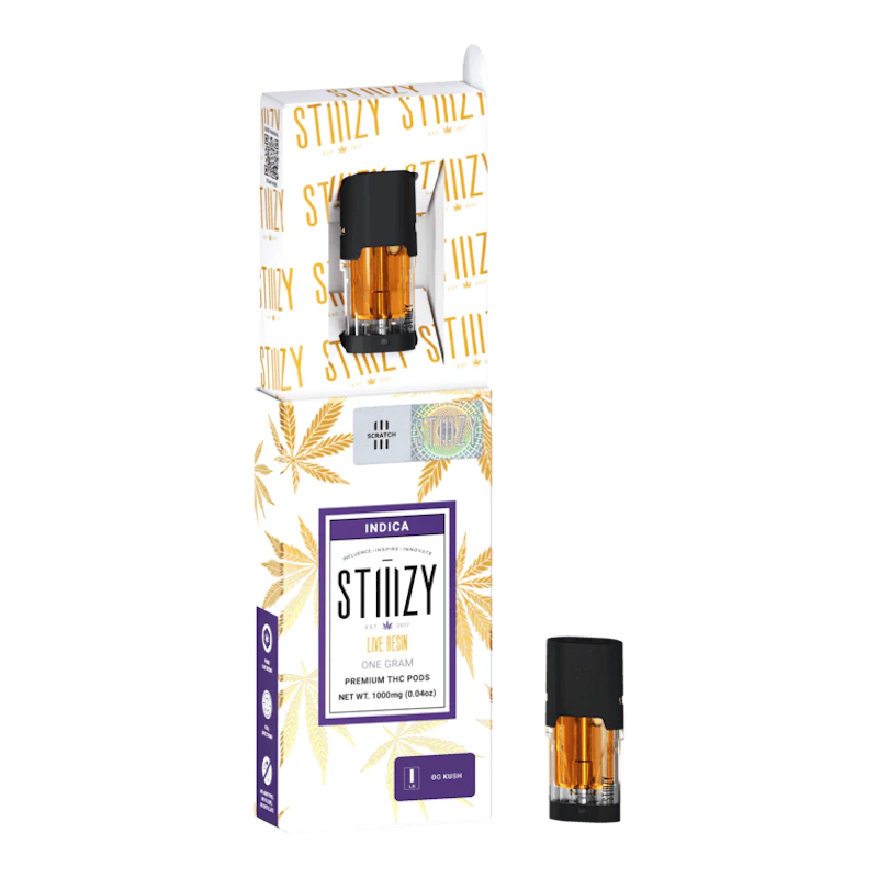 STIIIZY Vape Cartridge - OG KUSH 1G Live Resin Pod - STIIIZY, Cartridges