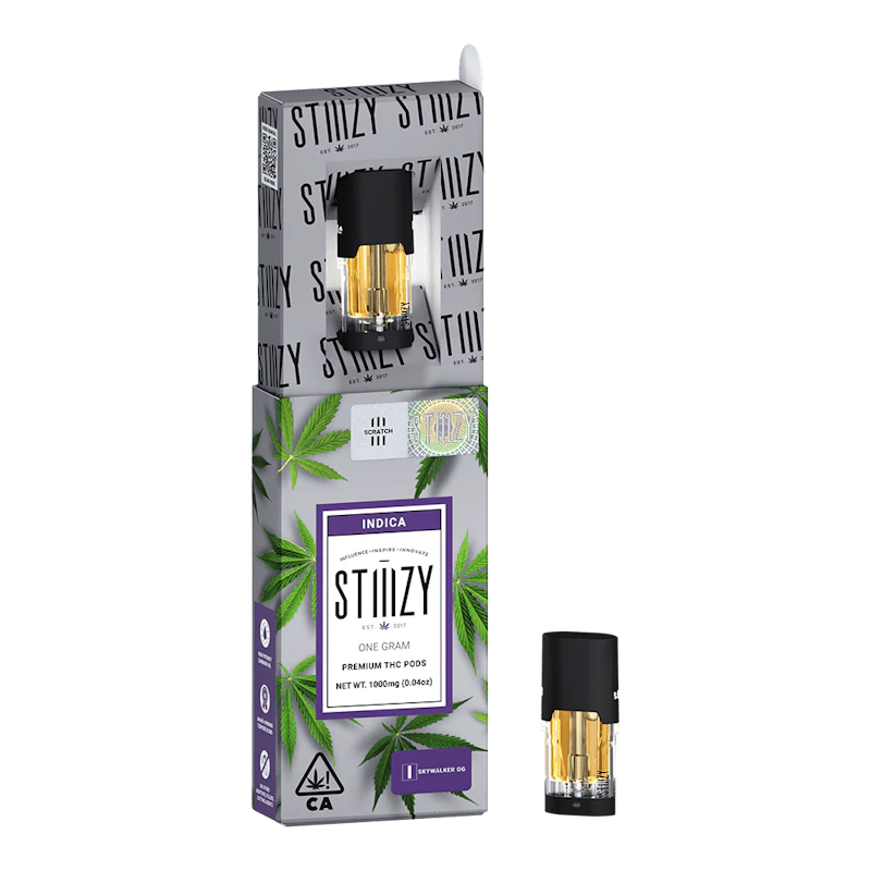 STIIIZY Vape Cartridge - SKYWALKER OG 1G Original THC Pod - STIIIZY, Cartridges
