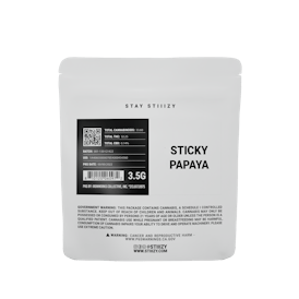 - STICKY PAPAYA - 3.5G White Label Mylar